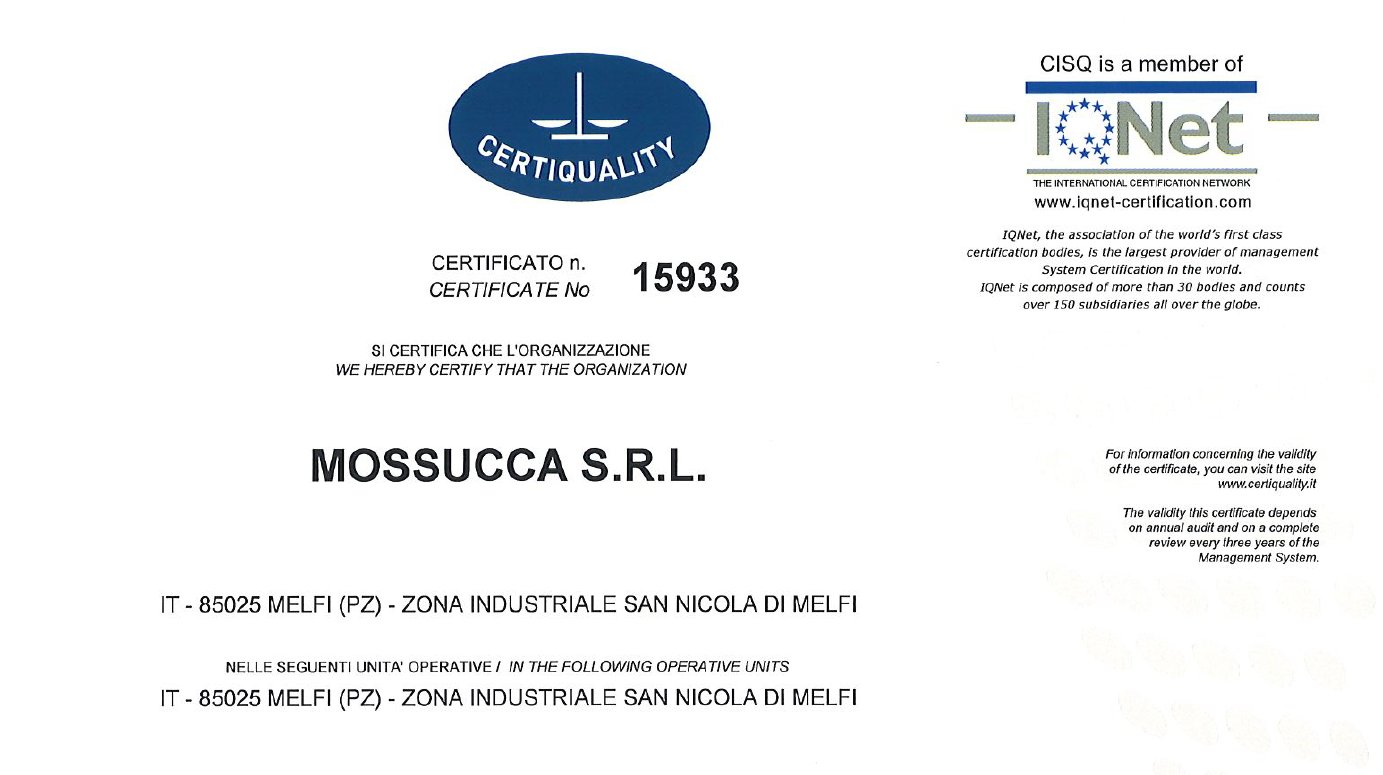 Rinnovo certificazione ISO 9001:2015