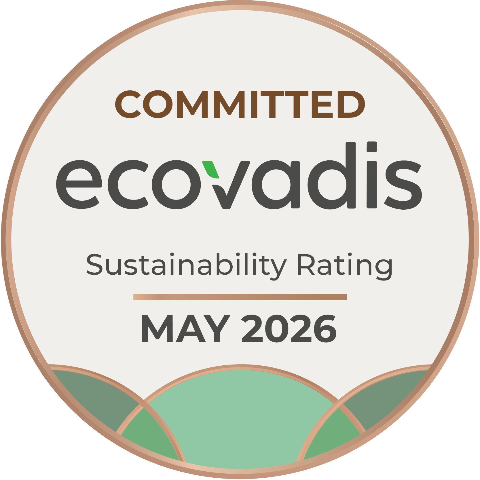 Badge EcoVadis Committed - Sustainability Rating maggio 2026